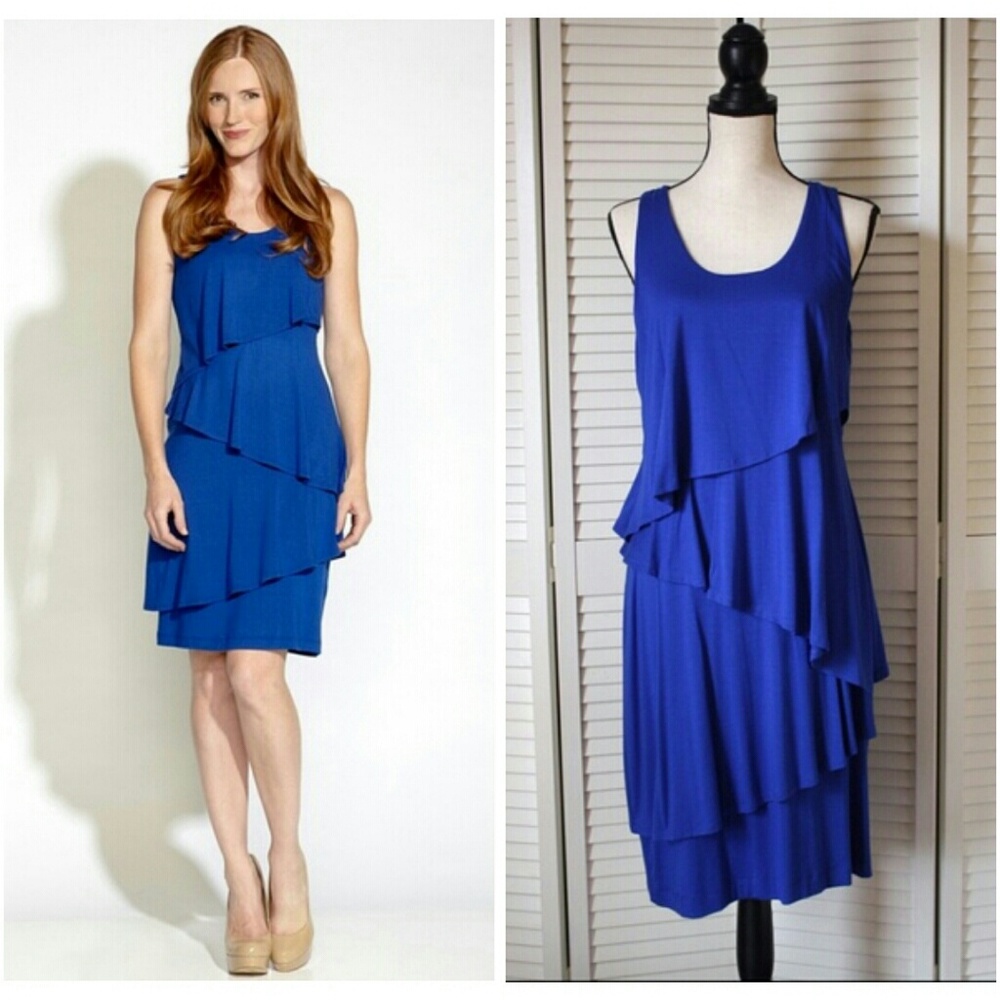 Karen Kane Asymmetrical Tier Dress